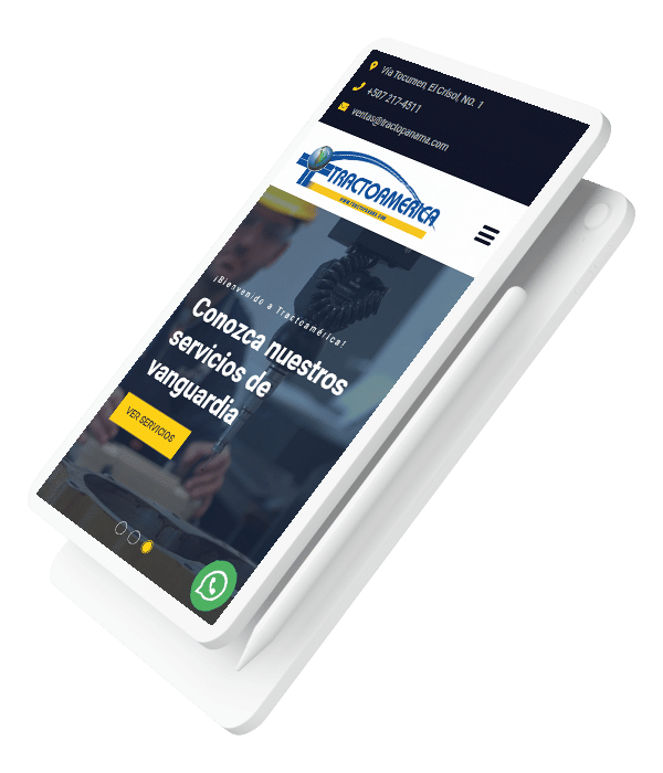 Sitio web para distribuidores de maquinaria pesada