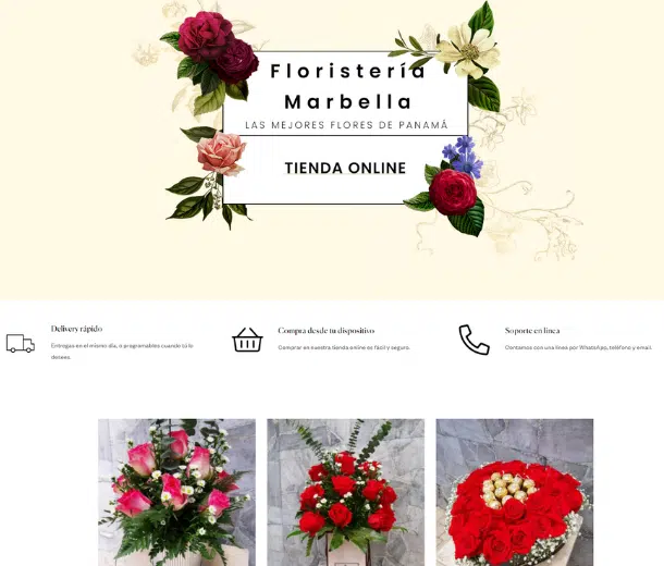 Diseño web para floristerías