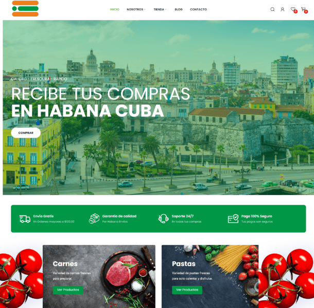 Diseño web para supermercados