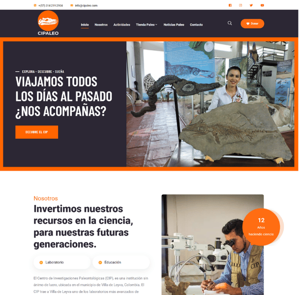 Diseño de páginas web para museos