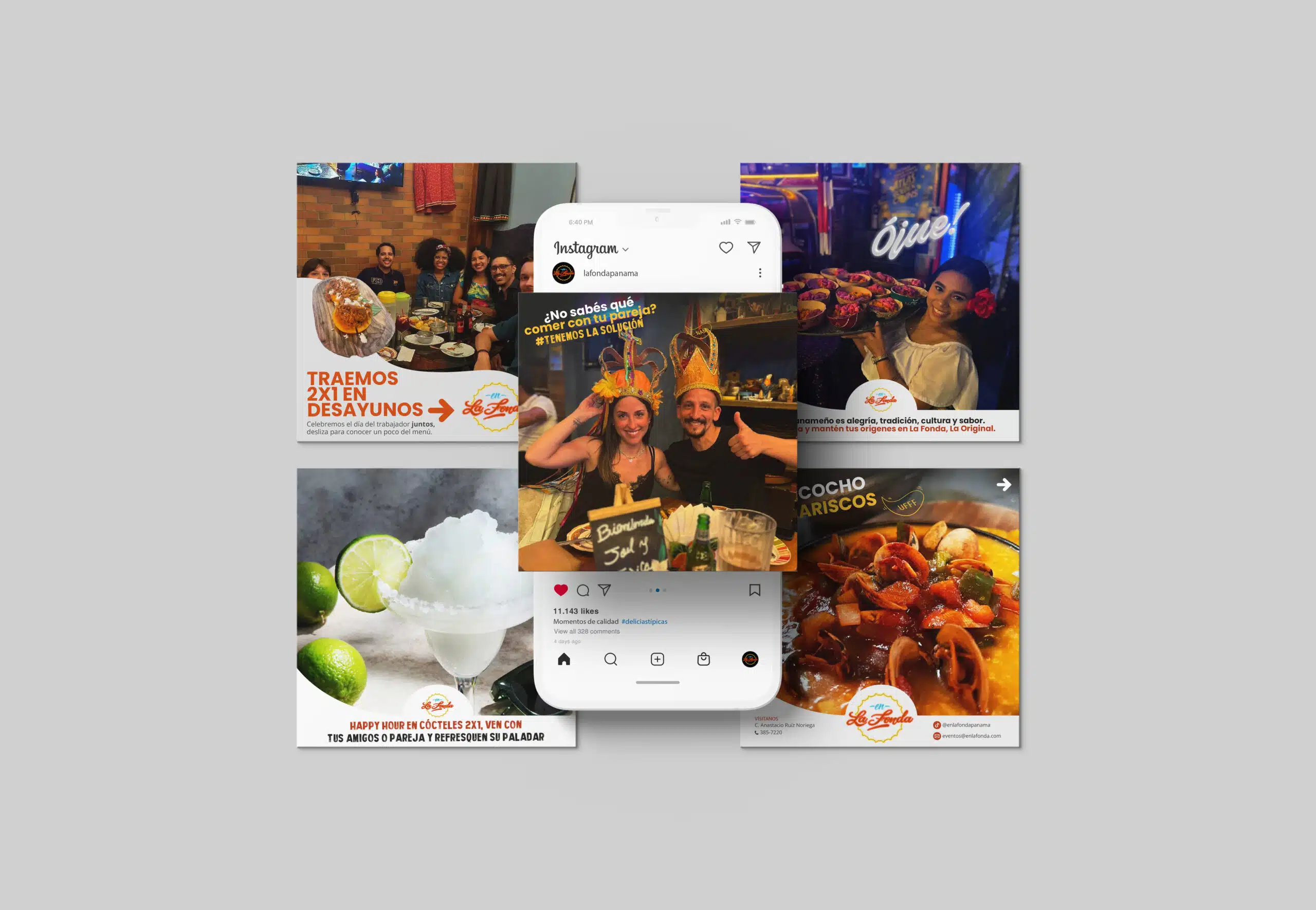 Manejo de redes para Restaurante tipico en Panamá